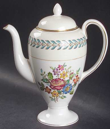 Woodstock (Gold Trim) Mini Coffee Pot & Lid