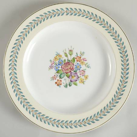 Woodstock (Gold Trim) 13" Chop Plate (Round Platter)