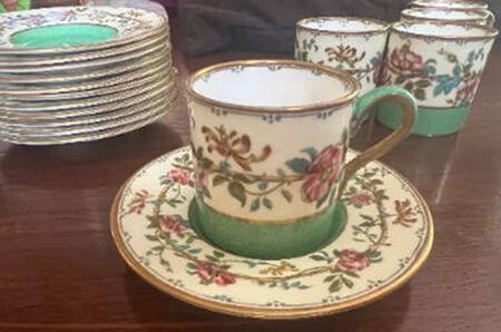 Woodbine Flat Cup & Saucer Set