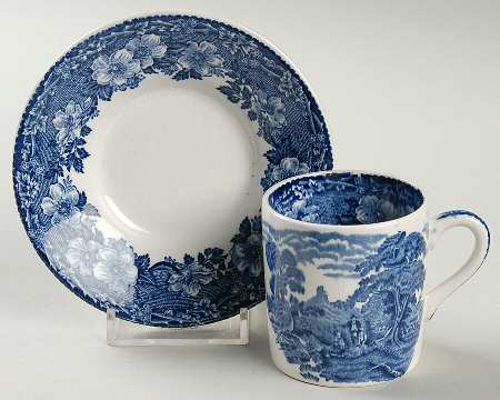 Woodland Bond Shape Demitasse Cup and Saucer Set
