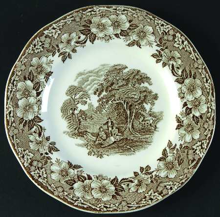 Woodland Brown Bread & Butter Plate