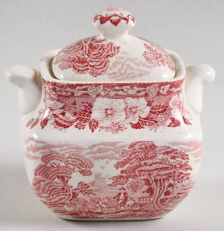 Woodland Pink (Unicorn Backstamp) Mini Sugar Bowl & Lid