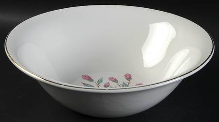 Pink Hope (Gold  Trim) 8" Round Vegetable Bowl