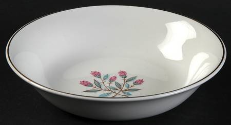 Pink Hope (Gold  Trim) Fruit/Dessert (Sauce) Bowl