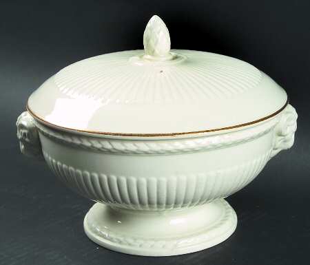 Edme (Gold Trim) Small Round Covered Vegetable