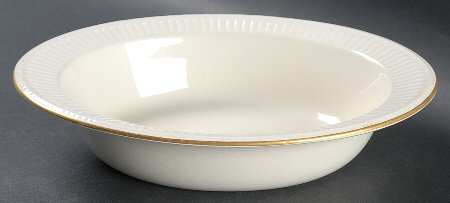 Edme (Gold Trim) 9" Oval Vegetable Bowl