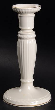 Edme (Gold Trim) 8" Tall Candlestick
