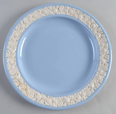 Rose (Cream Color on Lavender) 12" Chop Plate (Round Platter)