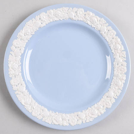 Rose (Cream Color on Lavender) Salad Plate