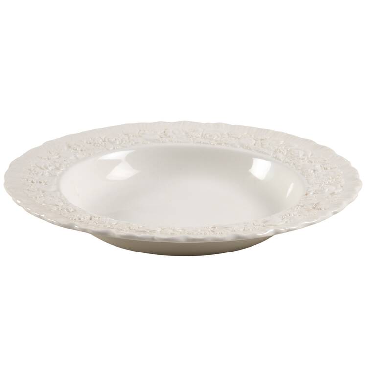 Rose Rim Soup Bowl