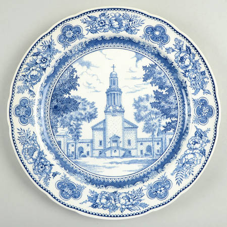 Yale University Blue (Not Embossed) Dinner Plate