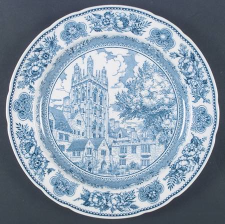 Yale University Blue (Not Embossed) Dinner Plate