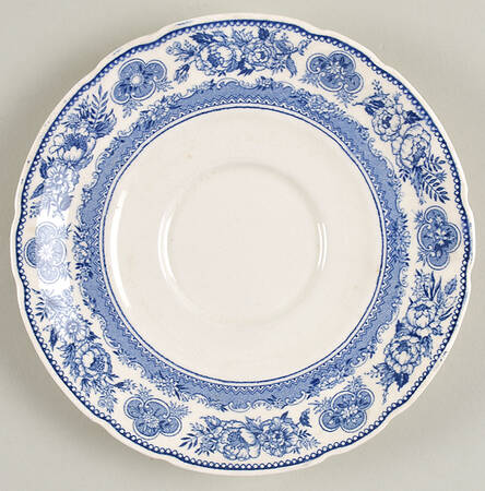 Yale University Blue (Not Embossed) Saucer for Bouillon Cup