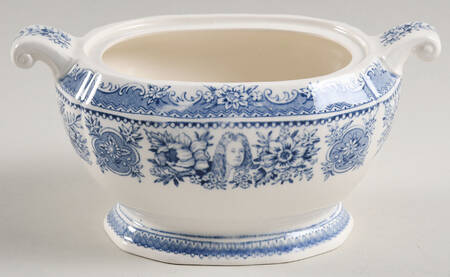 Yale University Blue (Not Embossed) Sugar Bowl No Lid
