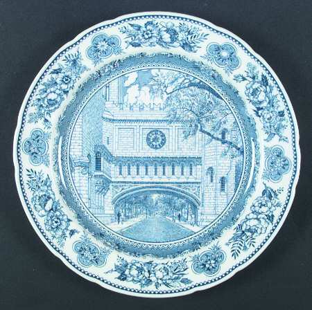 Yale University Blue (Not Embossed) Dinner Plate