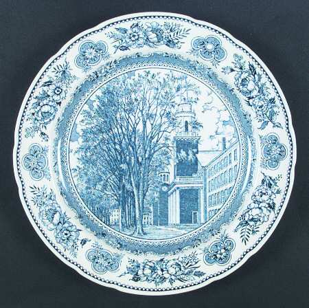 Yale University Blue (Not Embossed) Dinner Plate