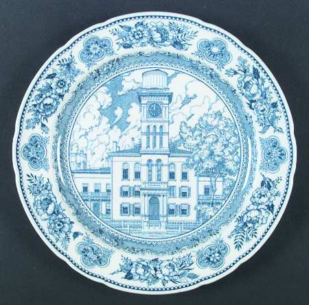 Yale University Blue (Not Embossed) Dinner Plate