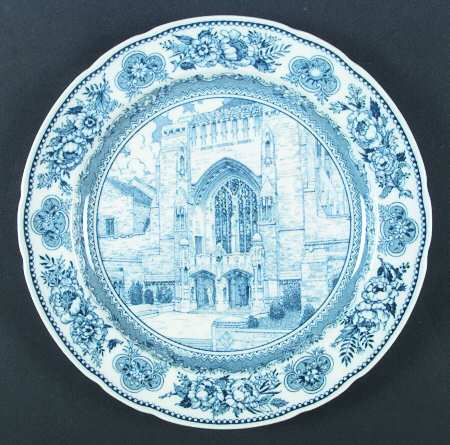 Yale University Blue (Not Embossed) Dinner Plate