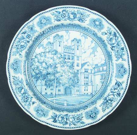 Yale University Blue (Not Embossed) Dinner Plate