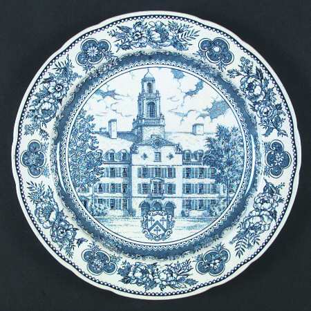Yale University Blue (Not Embossed) Dinner Plate