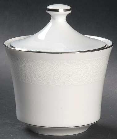 Bridal Lace Sugar Bowl & Lid