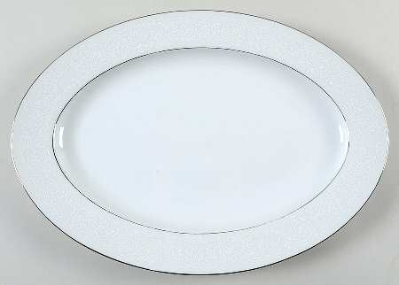 Bridal Lace 14" Oval Serving Platter