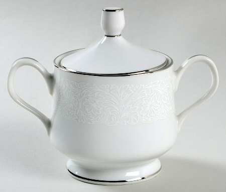 Bridal Lace Sugar Bowl & Lid