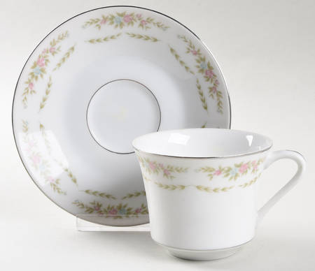 Janice Flat Cup & Saucer Set