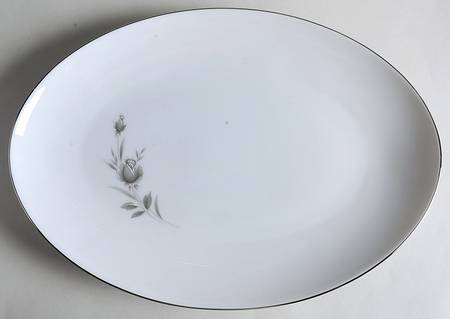 Maltese Rose 14" Oval Serving Platter