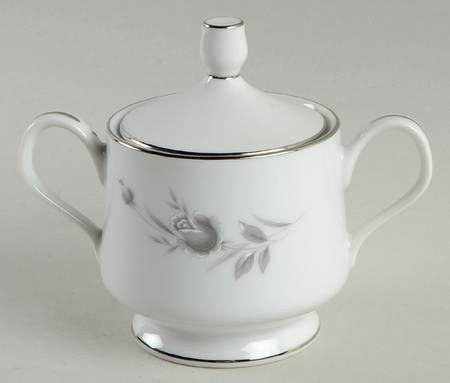 Maltese Rose Sugar Bowl & Lid