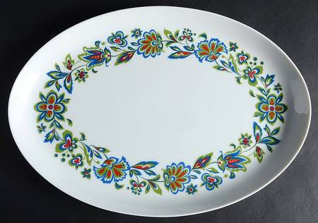 Nordic Garden 14" Oval Serving Platter
