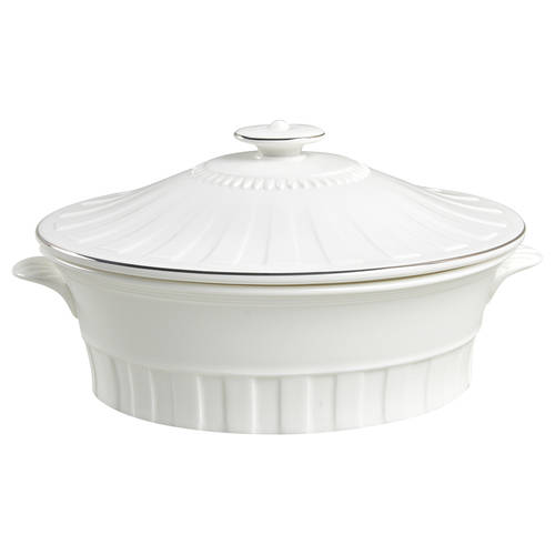 Colosseum Platinum Oval Covered Vegetable