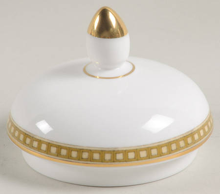 Floral Tapestry Lid for Globe Shape Sugar Bowl