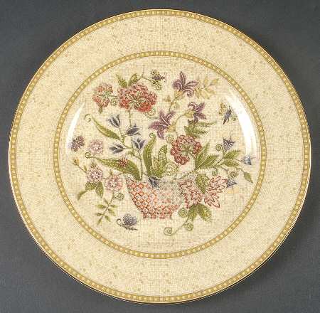 Floral Tapestry Accent Luncheon Plate