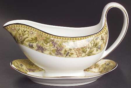 Floral Tapestry Gravy Boat & Underplate