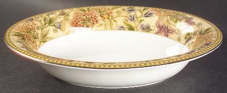 Floral Tapestry 9" Oval Vegetable Bowl