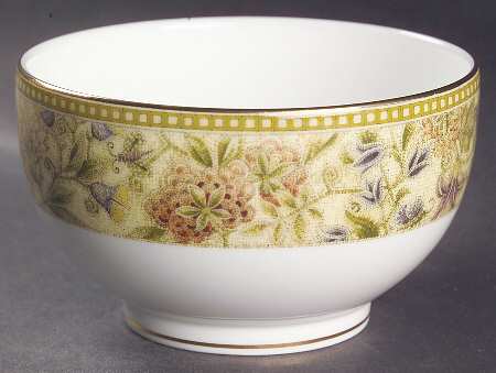 Floral Tapestry Open Sugar Bowl