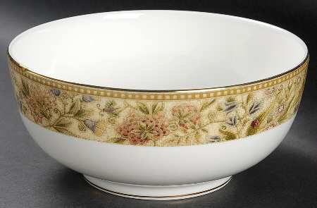 Floral Tapestry 8" Salad Serving Bowl