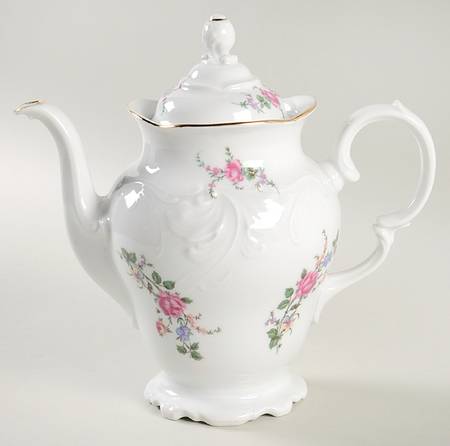 Sheraton Rose Coffee Pot & Lid