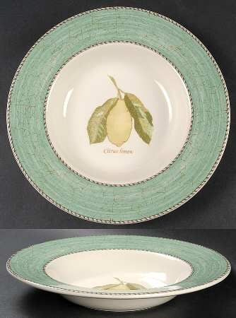 Sarah's Garden Large Rim Soup Bowl