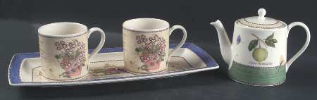 Sarah's Garden (5 Pc) Tea & Tray