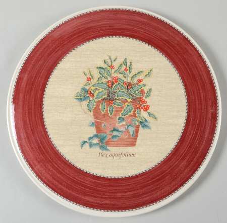 Sarah's Garden Christmas Red Tart Dish