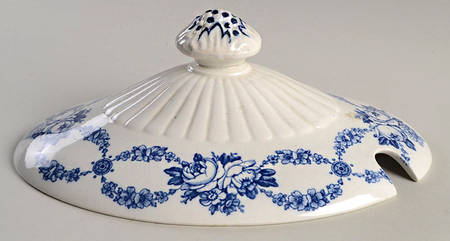Grosvenor Blue (No #, No Trim) Lid for Tureen by Wedgwood