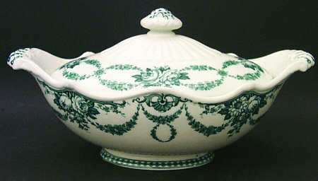 Grosvenor Blue (No #, No Trim) Oval Covered Vegetable