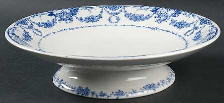 Grosvenor Blue (No #, No Trim) Round Compote (Height X Width)