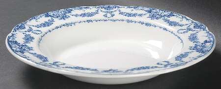 Grosvenor Blue (No #, No Trim) Large Rim Soup Bowl