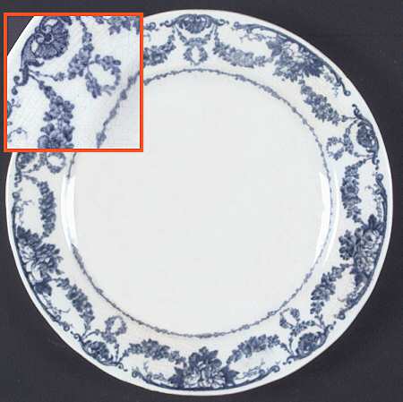 Grosvenor Blue (No #, No Trim) Bread & Butter Plate