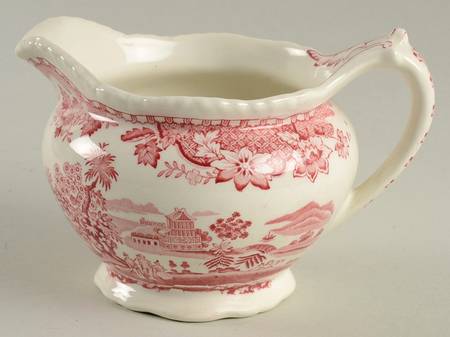 Seaforth Pink (Rope Edge, Scallop) Creamer