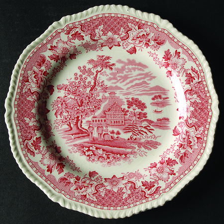 Seaforth Pink (Rope Edge, Scallop) Salad Plate