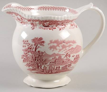 Seaforth Pink (Rope Edge, Scallop) 40 Oz Pitcher
